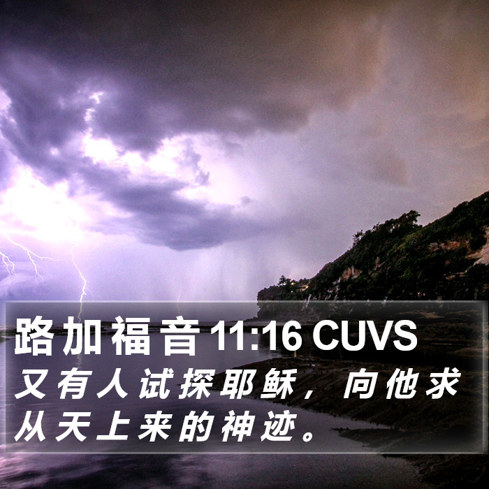 路 加 福 音 11:16 CUVS Bible Study