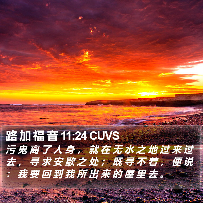 路 加 福 音 11:24 CUVS Bible Study