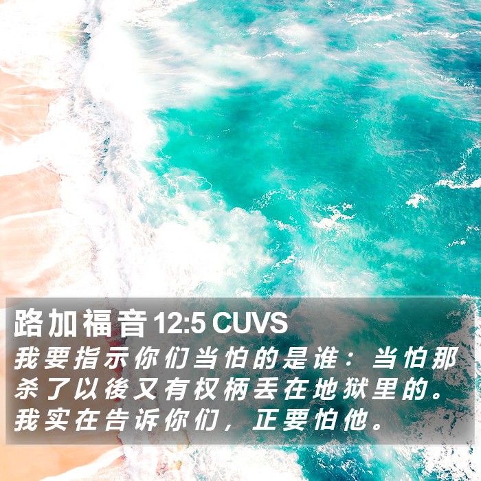 路 加 福 音 12:5 CUVS Bible Study