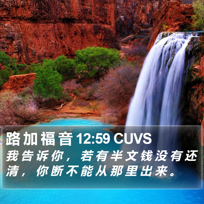 路 加 福 音 12:59 CUVS Bible Study