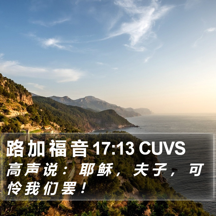 路 加 福 音 17:13 CUVS Bible Study