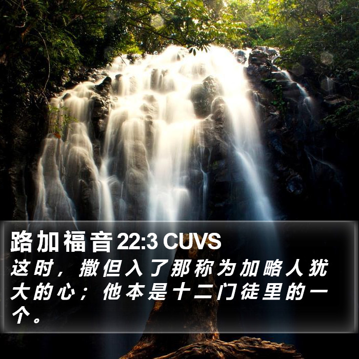 路 加 福 音 22:3 CUVS Bible Study