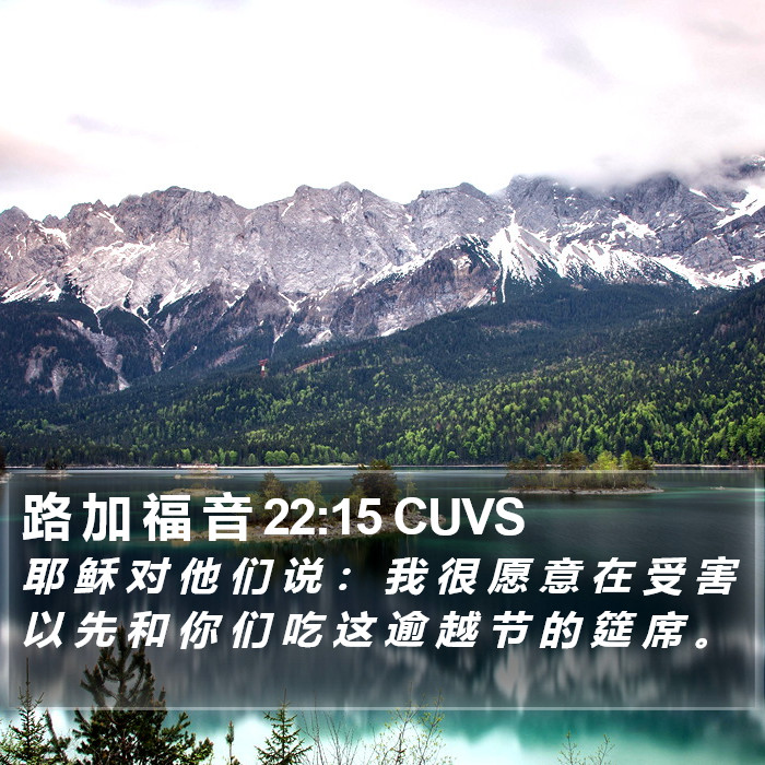 路 加 福 音 22:15 CUVS Bible Study