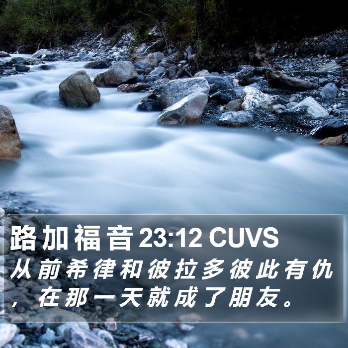 路 加 福 音 23:12 CUVS Bible Study