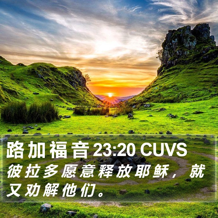 路 加 福 音 23:20 CUVS Bible Study