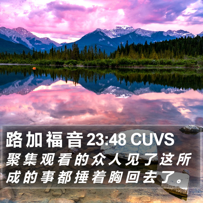 路 加 福 音 23:48 CUVS Bible Study