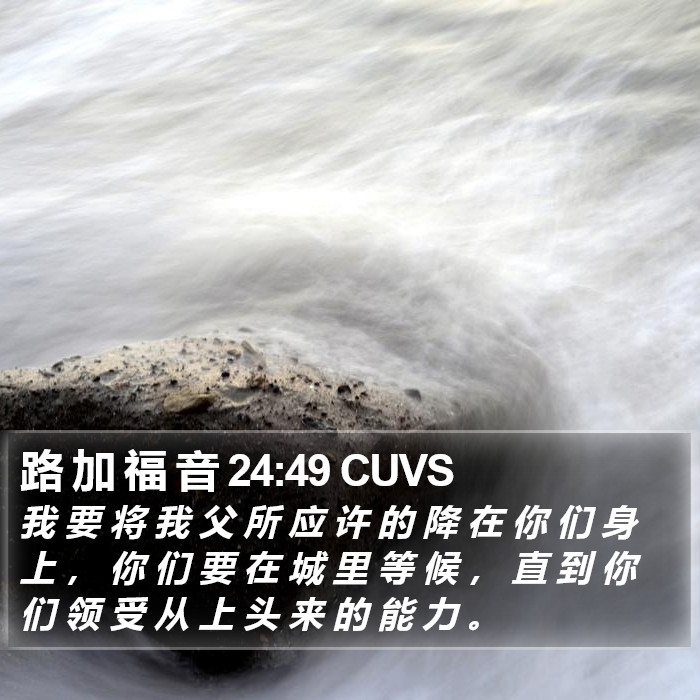 路 加 福 音 24:49 CUVS Bible Study