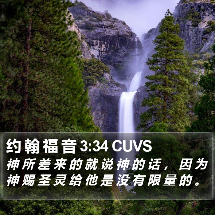 约 翰 福 音 3:34 CUVS Bible Study