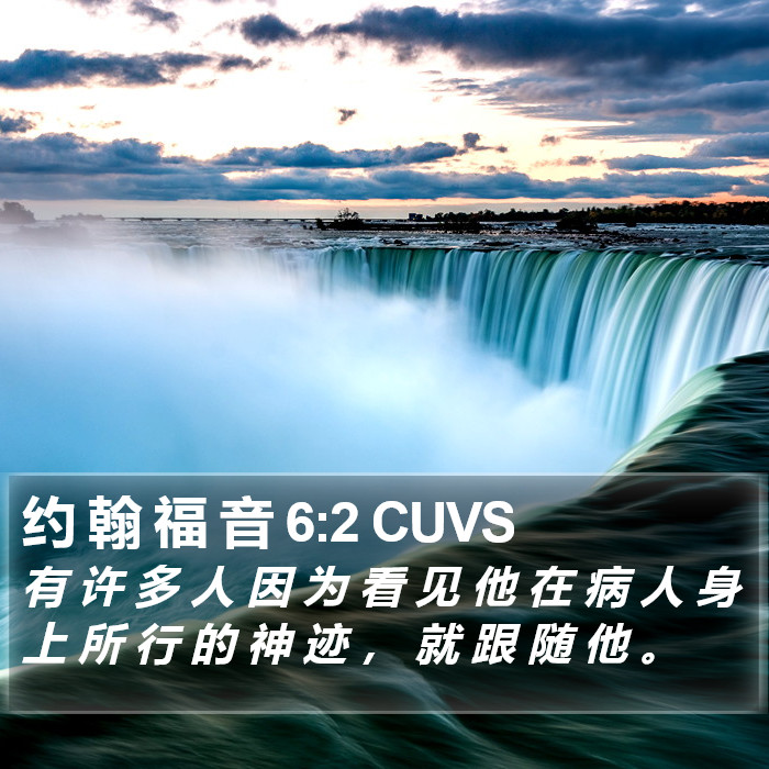 约 翰 福 音 6:2 CUVS Bible Study