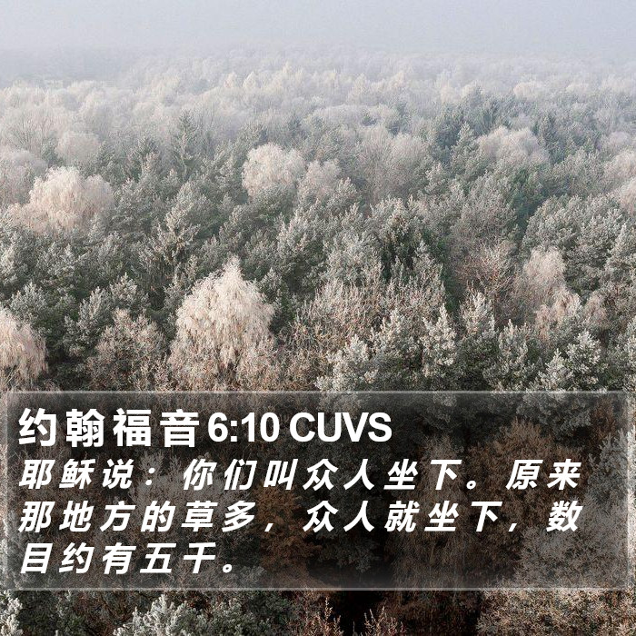 约 翰 福 音 6:10 CUVS Bible Study