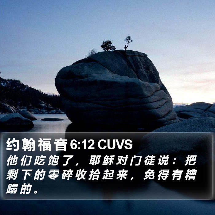 约 翰 福 音 6:12 CUVS Bible Study