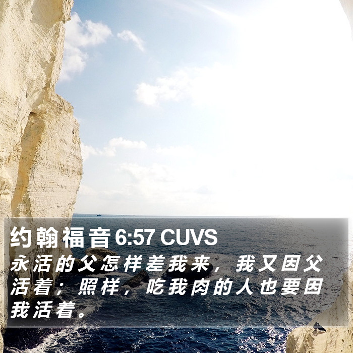 约 翰 福 音 6:57 CUVS Bible Study