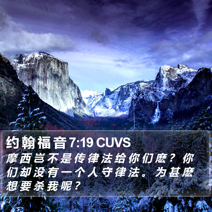 约 翰 福 音 7:19 CUVS Bible Study