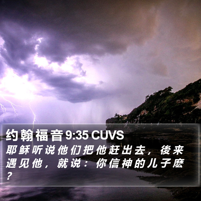 约 翰 福 音 9:35 CUVS Bible Study