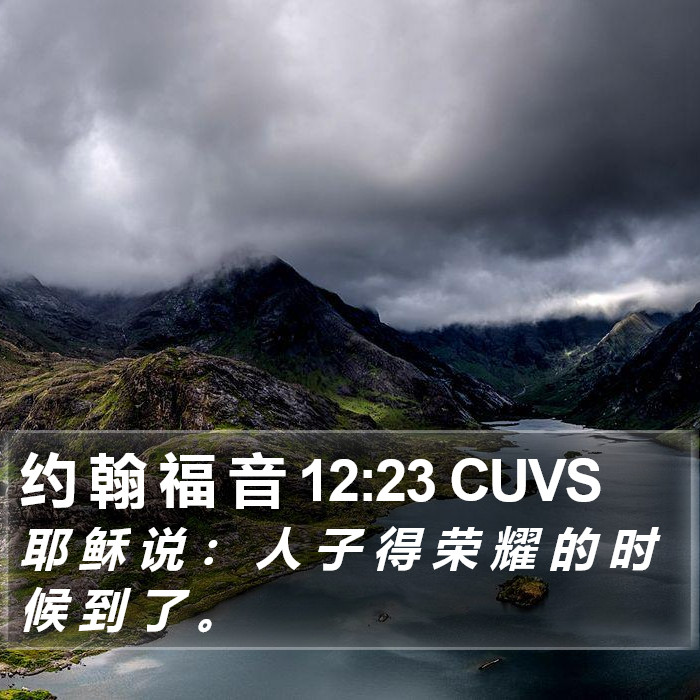 约 翰 福 音 12:23 CUVS Bible Study