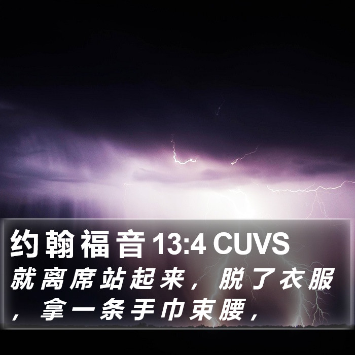 约 翰 福 音 13:4 CUVS Bible Study