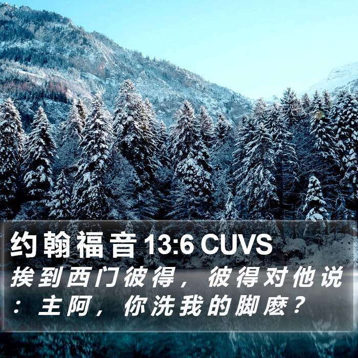 约 翰 福 音 13:6 CUVS Bible Study