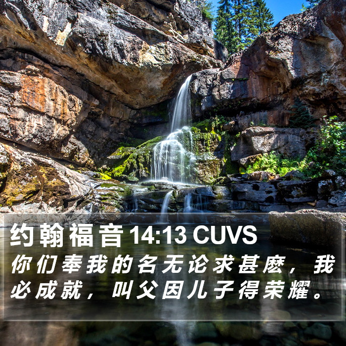 约 翰 福 音 14:13 CUVS Bible Study