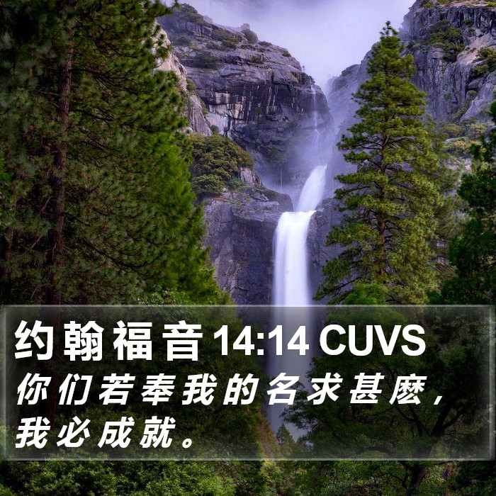 约 翰 福 音 14:14 CUVS Bible Study