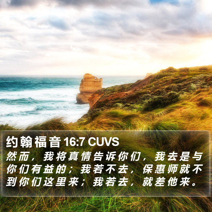 约 翰 福 音 16:7 CUVS Bible Study