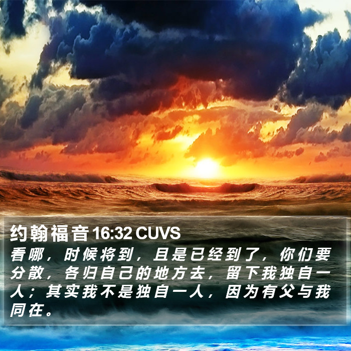 约 翰 福 音 16:32 CUVS Bible Study