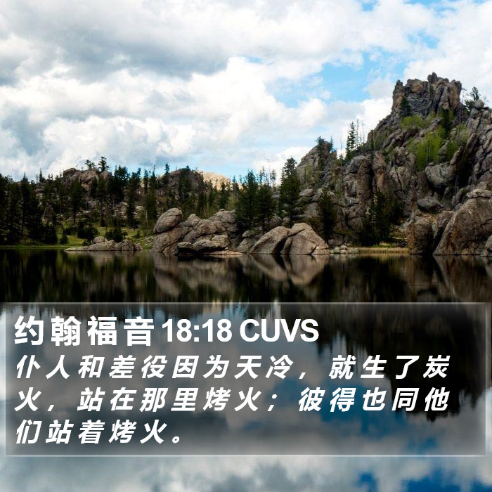 约 翰 福 音 18:18 CUVS Bible Study