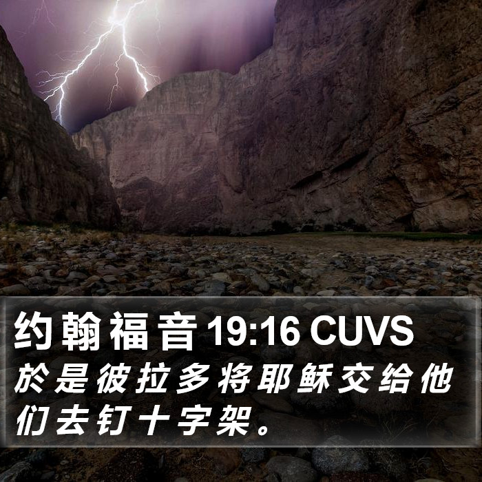 约 翰 福 音 19:16 CUVS Bible Study