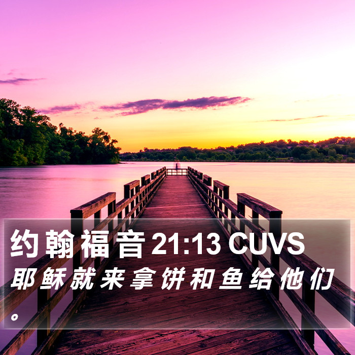 约 翰 福 音 21:13 CUVS Bible Study