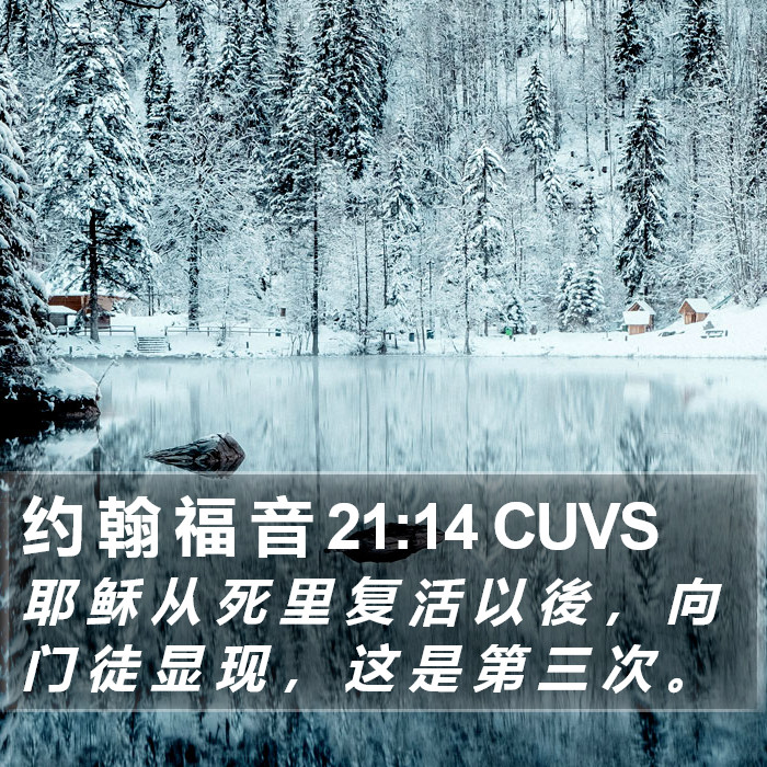 约 翰 福 音 21:14 CUVS Bible Study