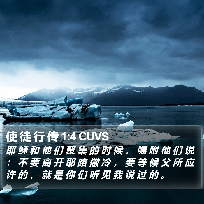 使 徒 行 传 1:4 CUVS Bible Study