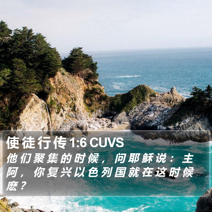 使 徒 行 传 1:6 CUVS Bible Study