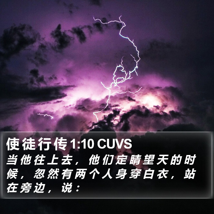 使 徒 行 传 1:10 CUVS Bible Study