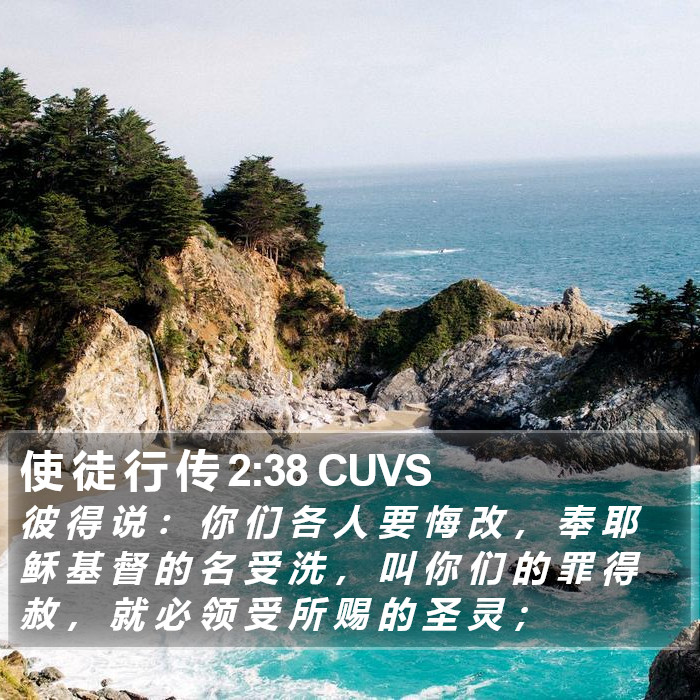 使 徒 行 传 2:38 CUVS Bible Study