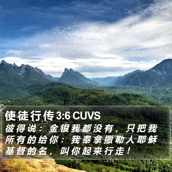 使 徒 行 传 3:6 CUVS Bible Study