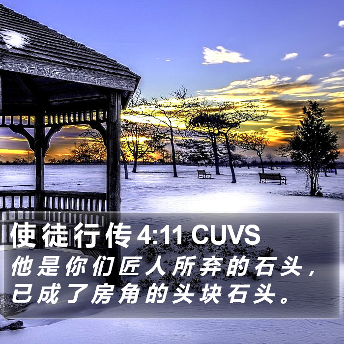 使 徒 行 传 4:11 CUVS Bible Study