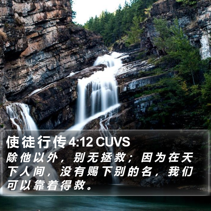 使 徒 行 传 4:12 CUVS Bible Study