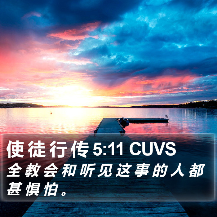使 徒 行 传 5:11 CUVS Bible Study