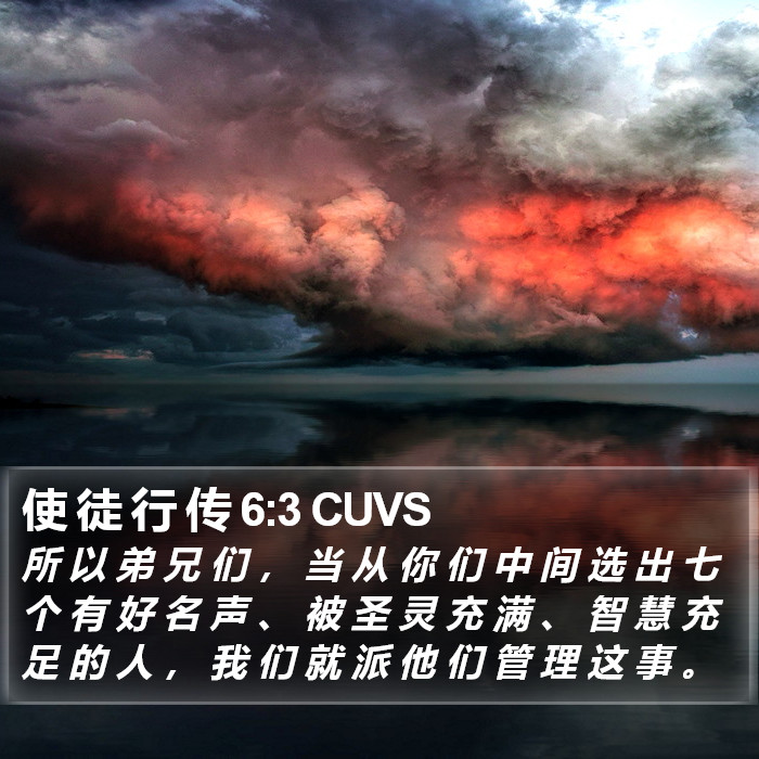 使 徒 行 传 6:3 CUVS Bible Study