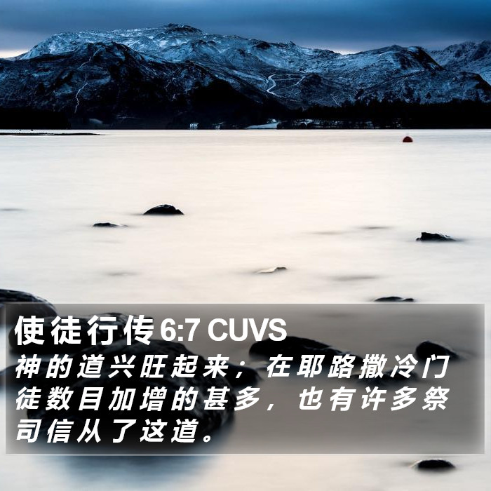 使 徒 行 传 6:7 CUVS Bible Study