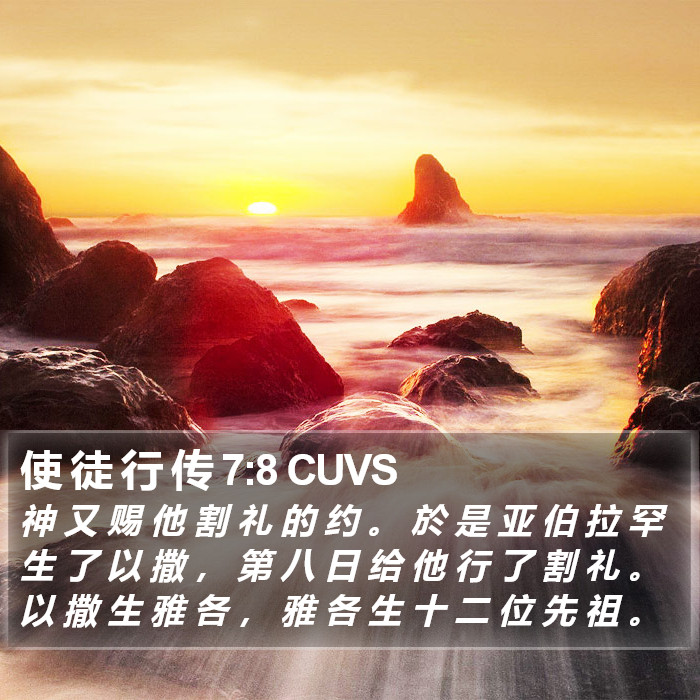 使 徒 行 传 7:8 CUVS Bible Study