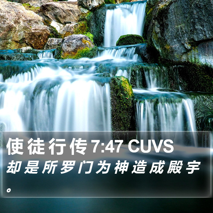 使 徒 行 传 7:47 CUVS Bible Study