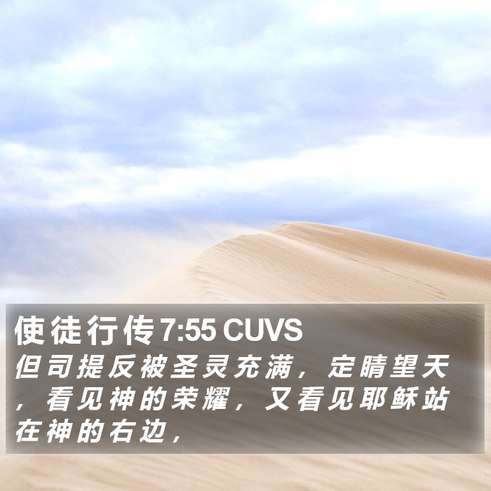 使 徒 行 传 7:55 CUVS Bible Study