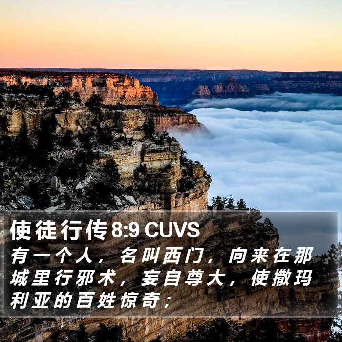 使 徒 行 传 8:9 CUVS Bible Study