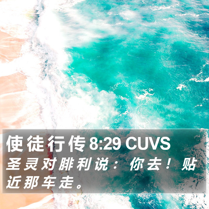 使 徒 行 传 8:29 CUVS Bible Study