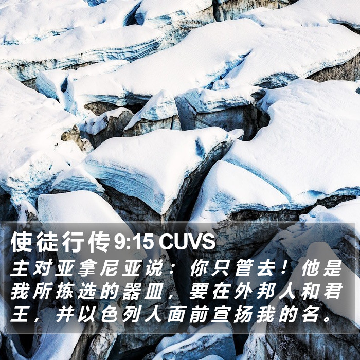 使 徒 行 传 9:15 CUVS Bible Study