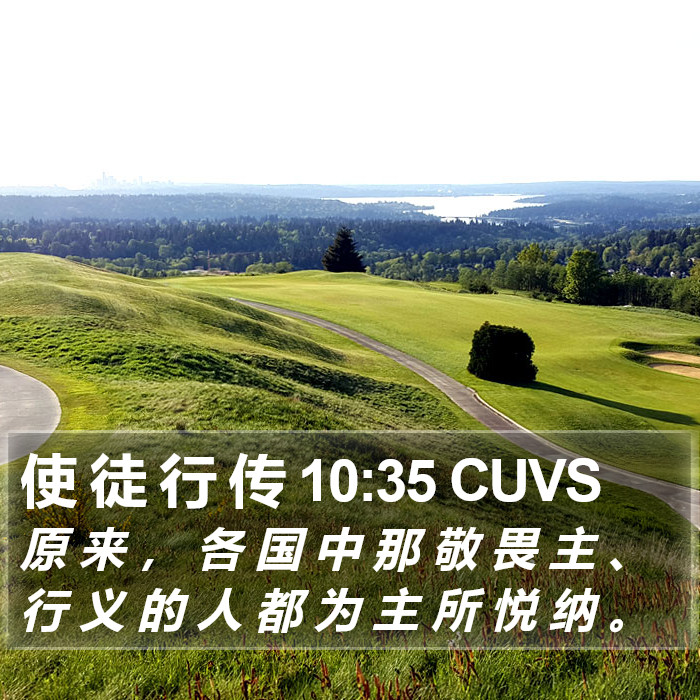 使 徒 行 传 10:35 CUVS Bible Study