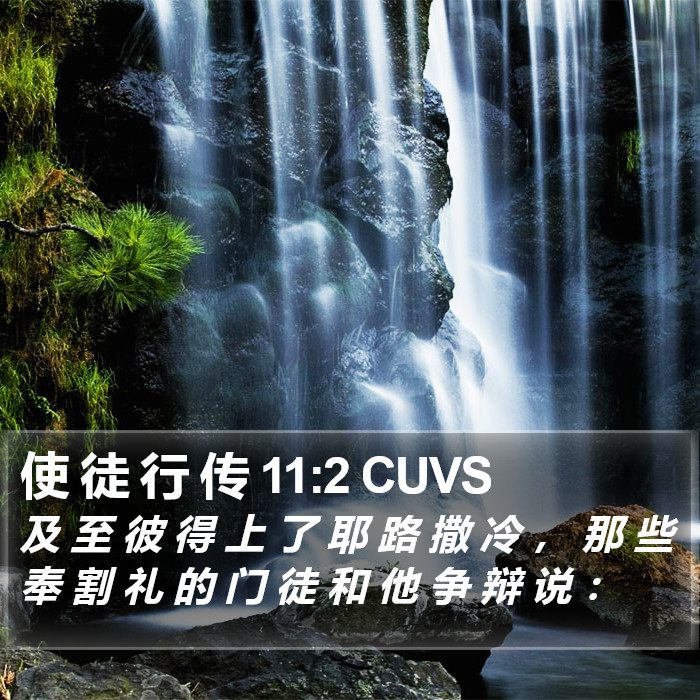 使 徒 行 传 11:2 CUVS Bible Study