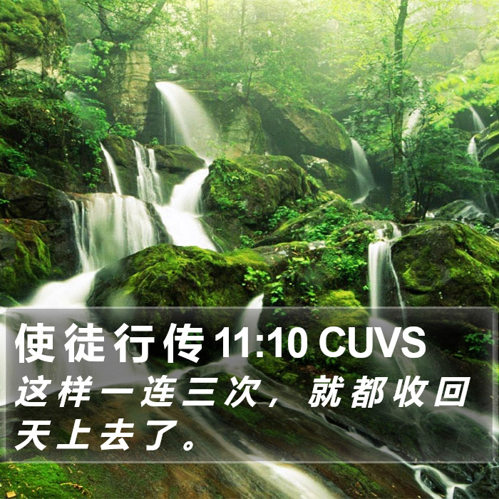 使 徒 行 传 11:10 CUVS Bible Study