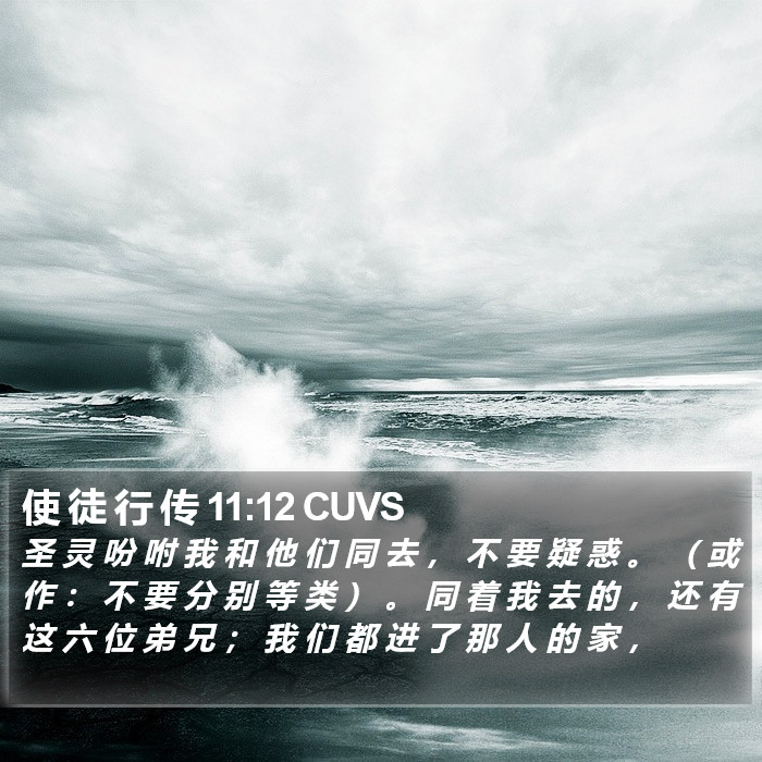 使 徒 行 传 11:12 CUVS Bible Study