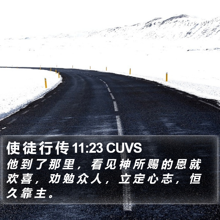 使 徒 行 传 11:23 CUVS Bible Study